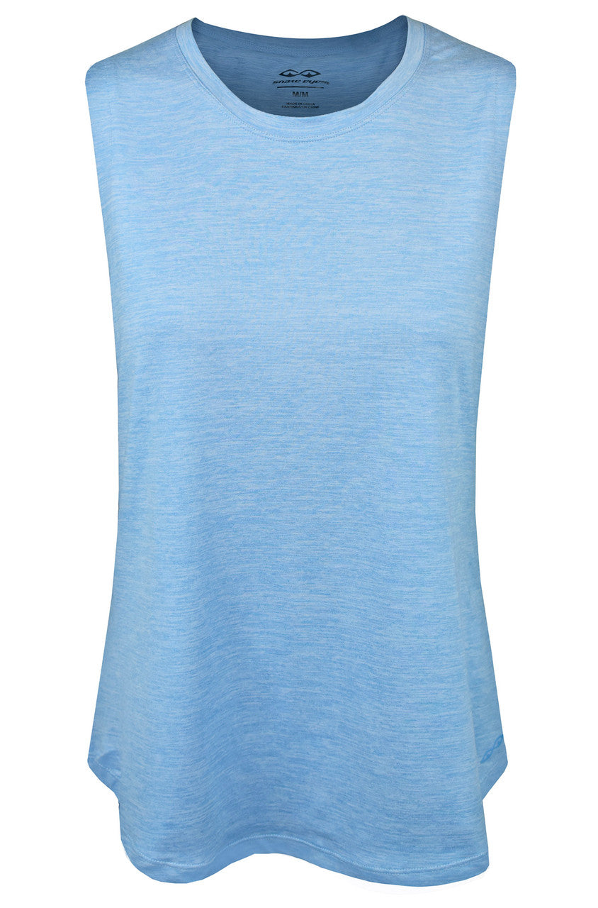 Snake Eyes Ladies Sleeveless Crew Neck Space Dye