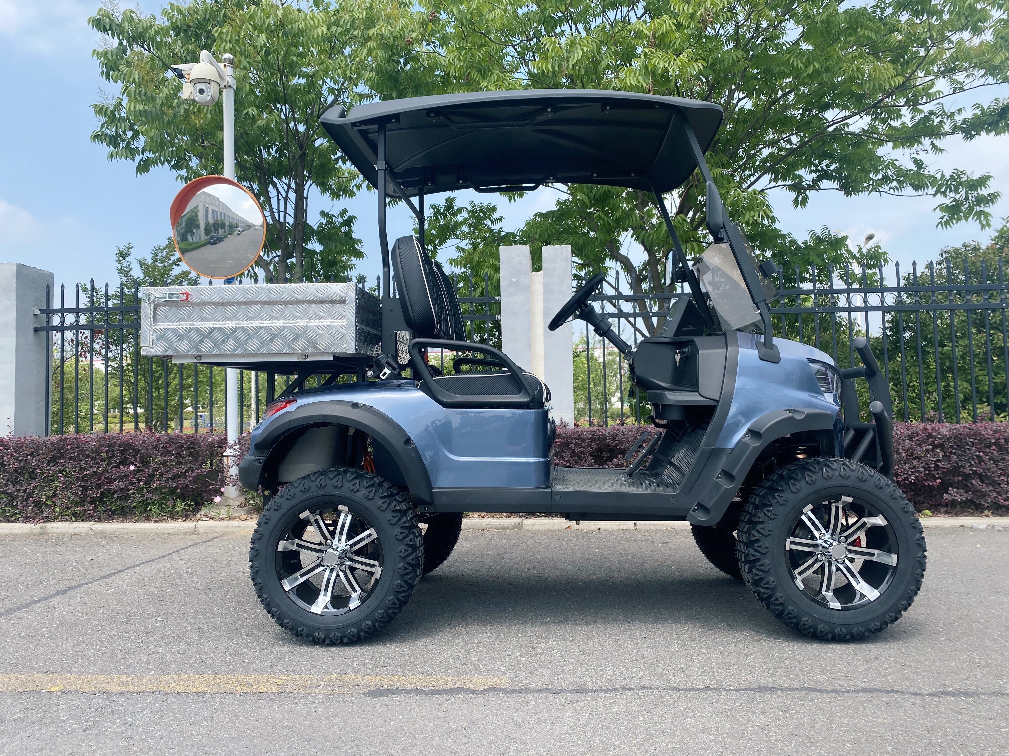 The Carts Club Venture Lifted Electric Utility Golf Cart Cargo Box UTV 2 Passenger