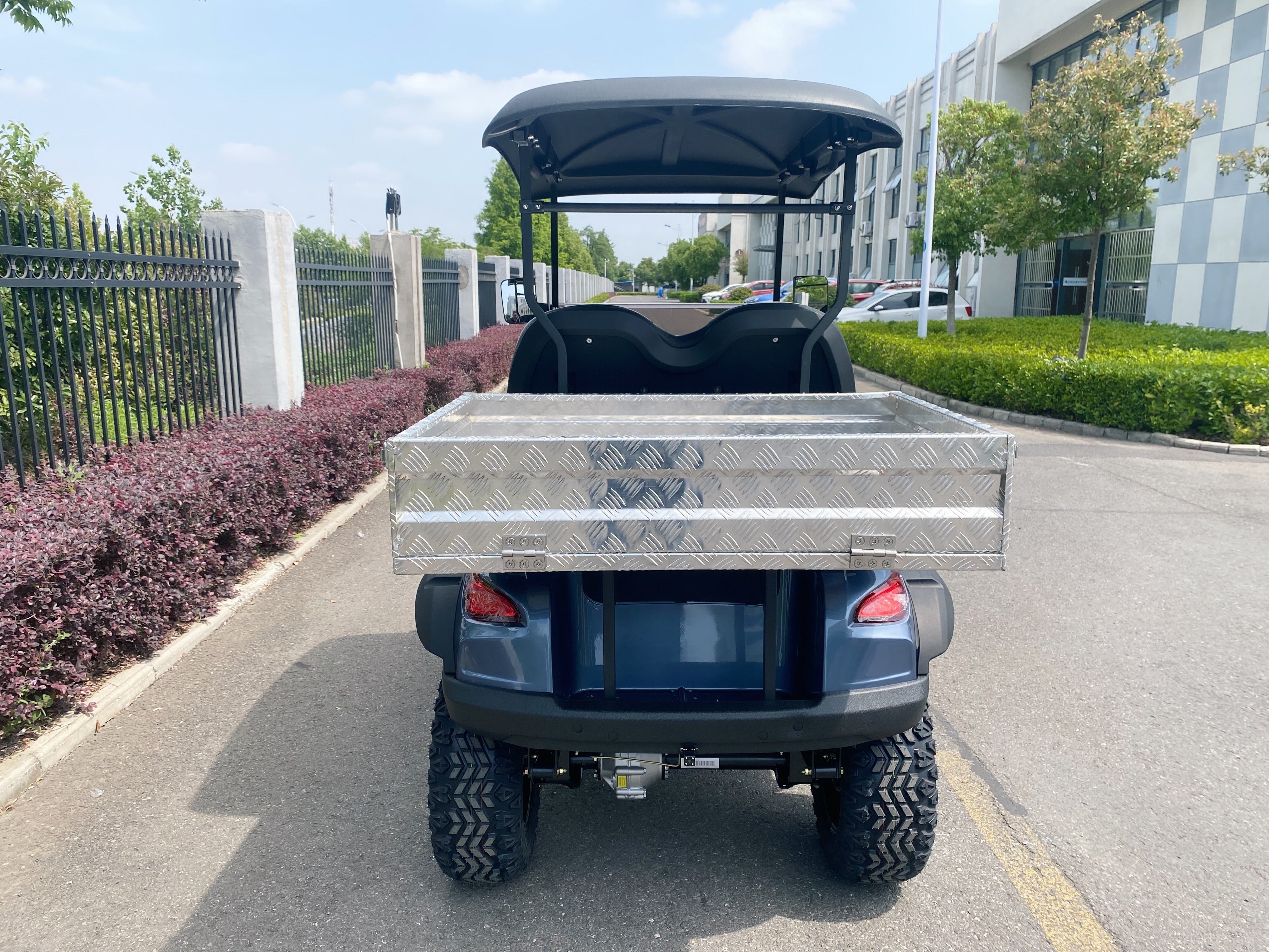 The Carts Club Venture Lifted Electric Utility Golf Cart Cargo Box UTV 2 Passenger