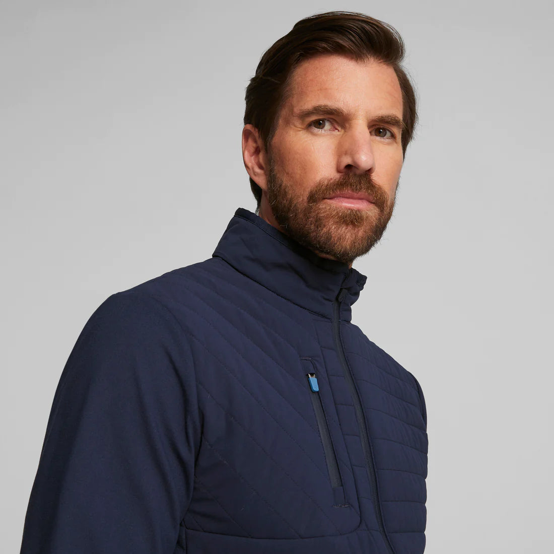 PUMA Mens Scotia Quilted Golf Jacket