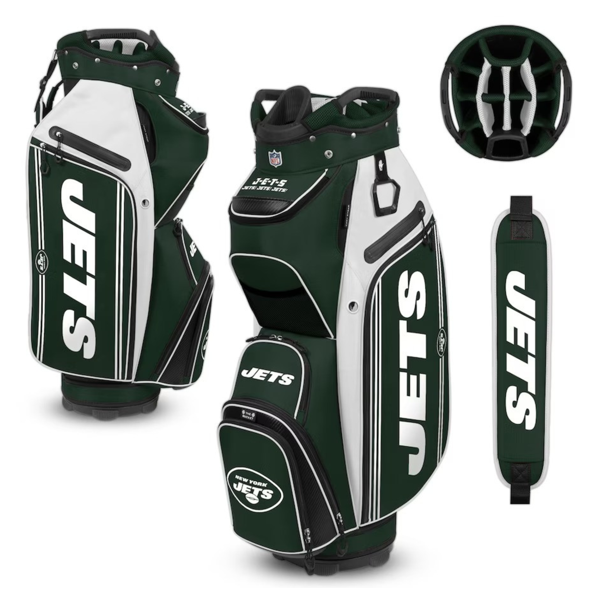 Team Effort Golf NFL Bucket III Cooler Cart Bag New York Jets