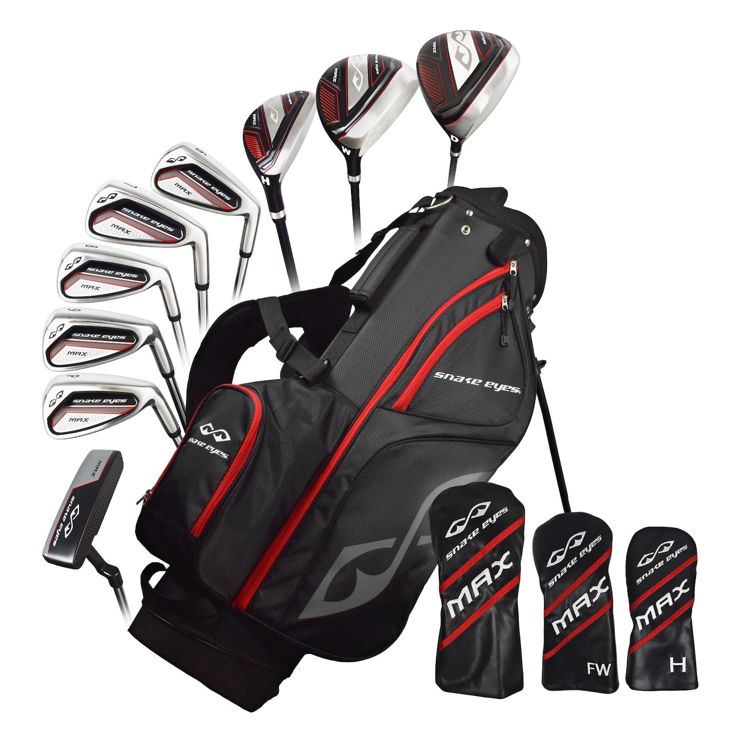 Snake Eyes Max Teen Complete Set W/Bag Graph/Steel