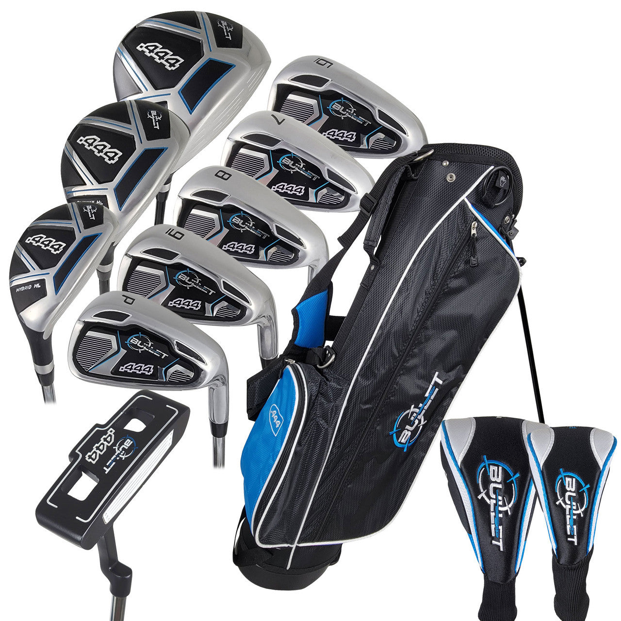 Bullet Golf .444 Complete Set With Bag Blue Uniflex Right Hand