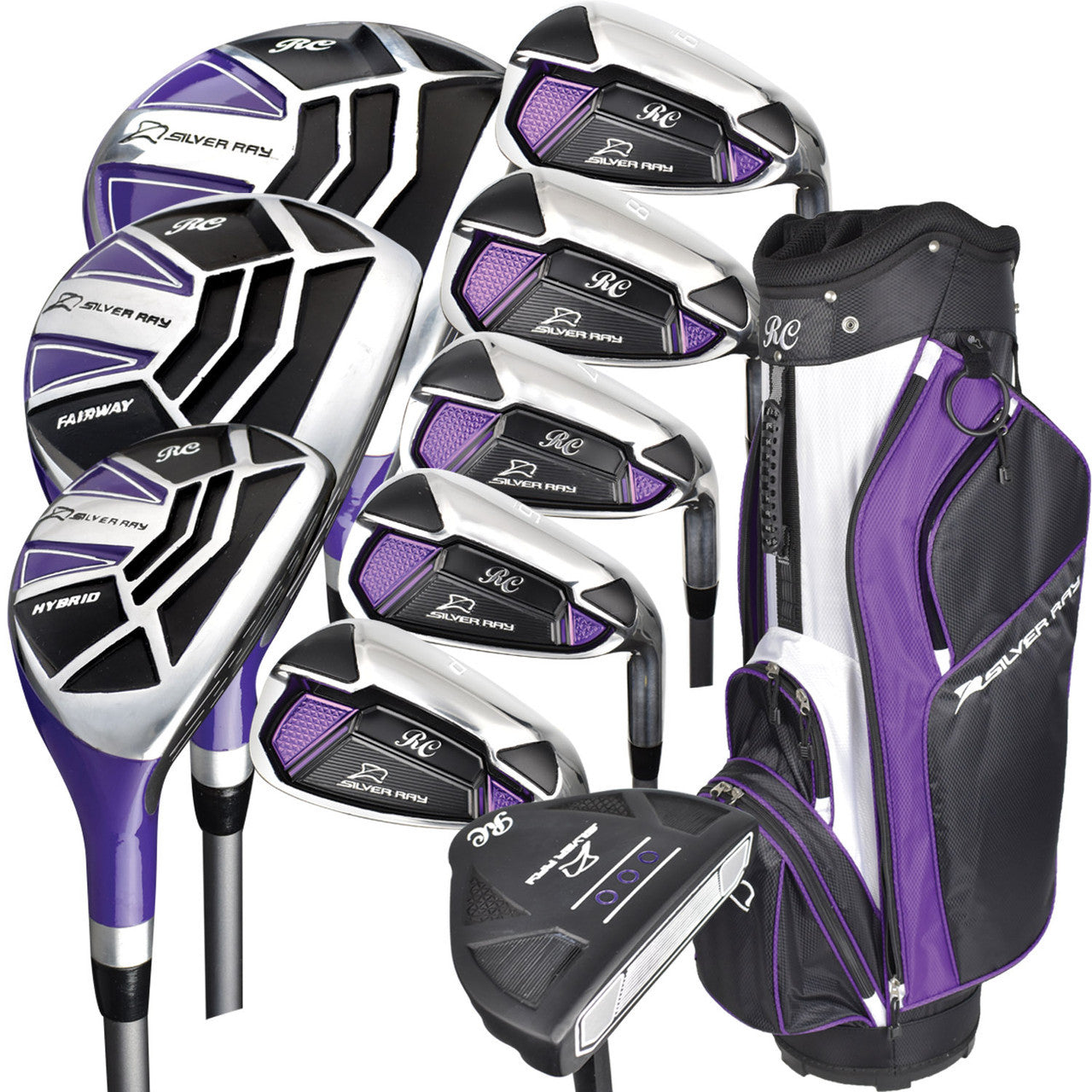 Ray Cook Golf Ladies Silver Ray Complete Set With Bag